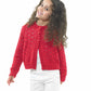 Knitting Pattern JB675 - Girls Cardigan in Pure Cotton DK