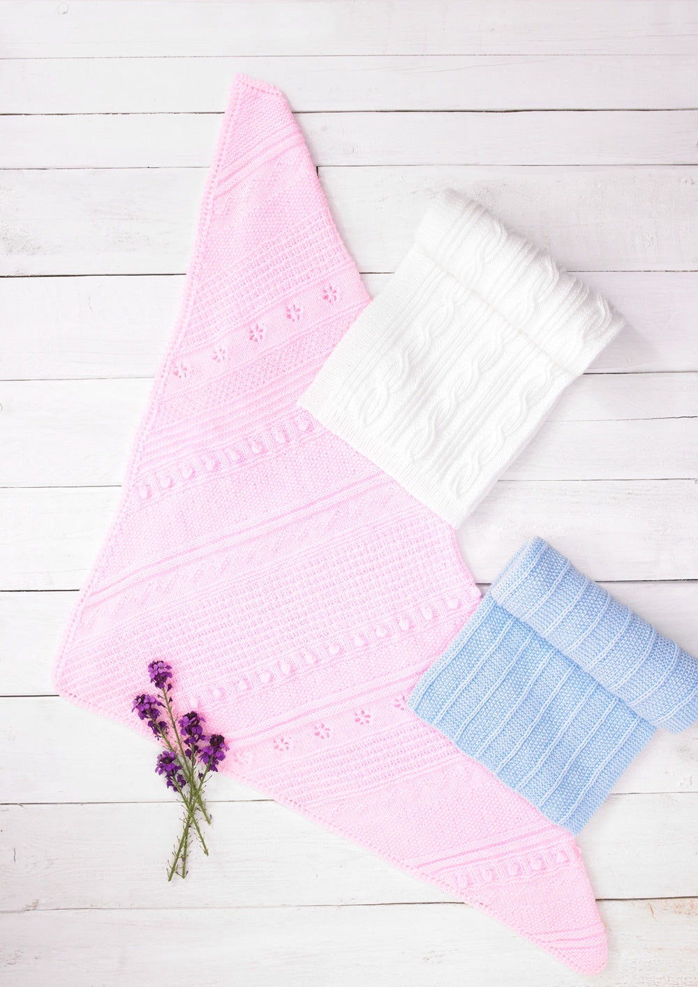 Knitting Pattern JB689 - Baby Blankets in Supersoft Baby DK