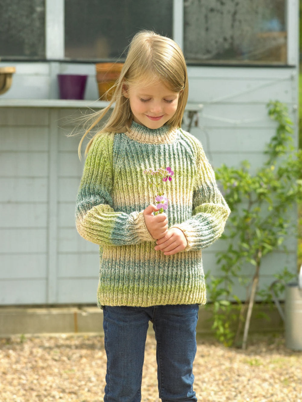 Knitting Pattern JB760 - Children's Sweater in Marble DK