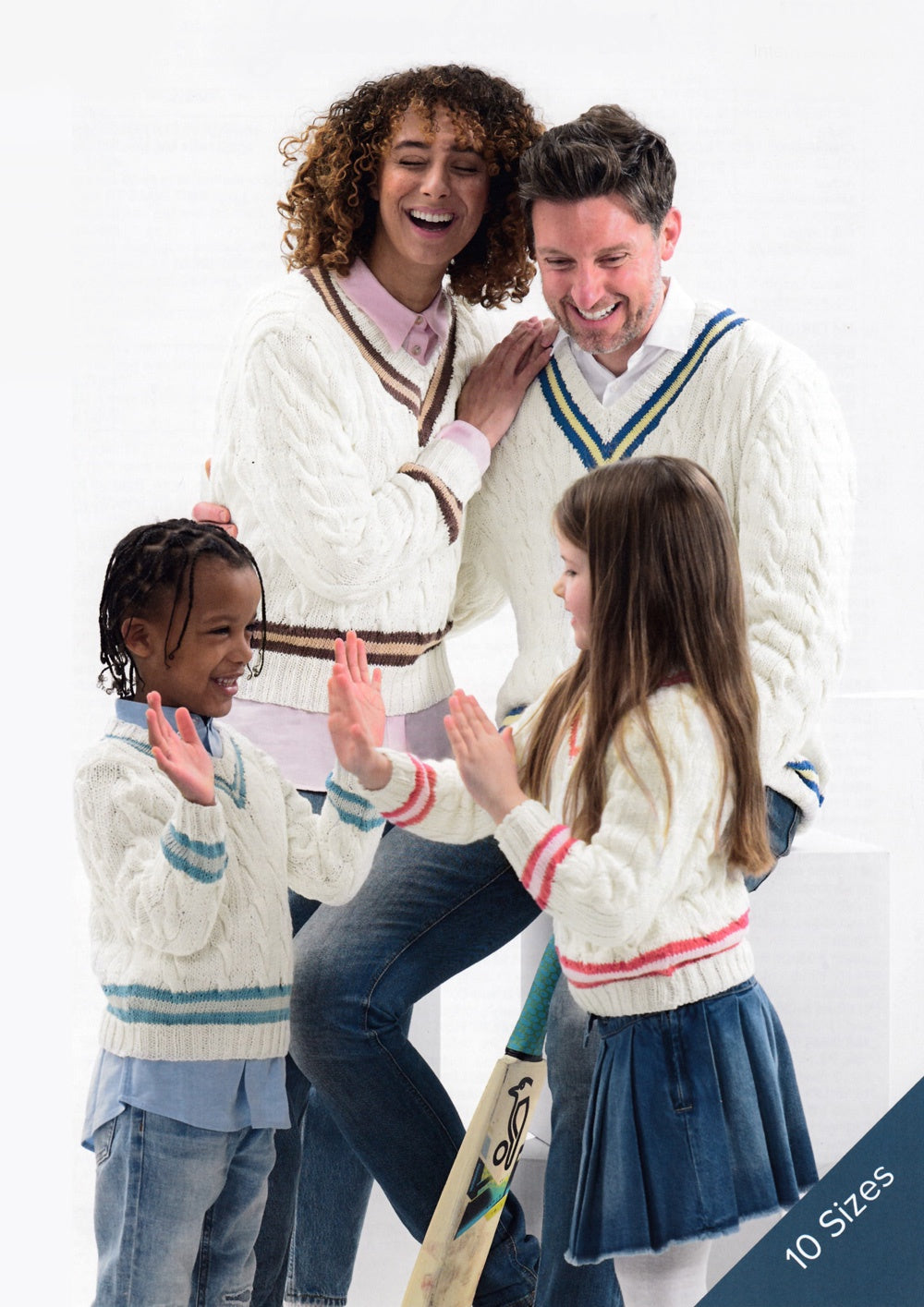Knitting Pattern JB940 - Cricket Sweater in Pure Cotton DK
