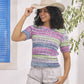 Knitting Pattern JB966 - Jumper & Cardigan in Cotton Waves DK