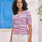 Knitting Pattern JB966 - Jumper & Cardigan in Cotton Waves DK