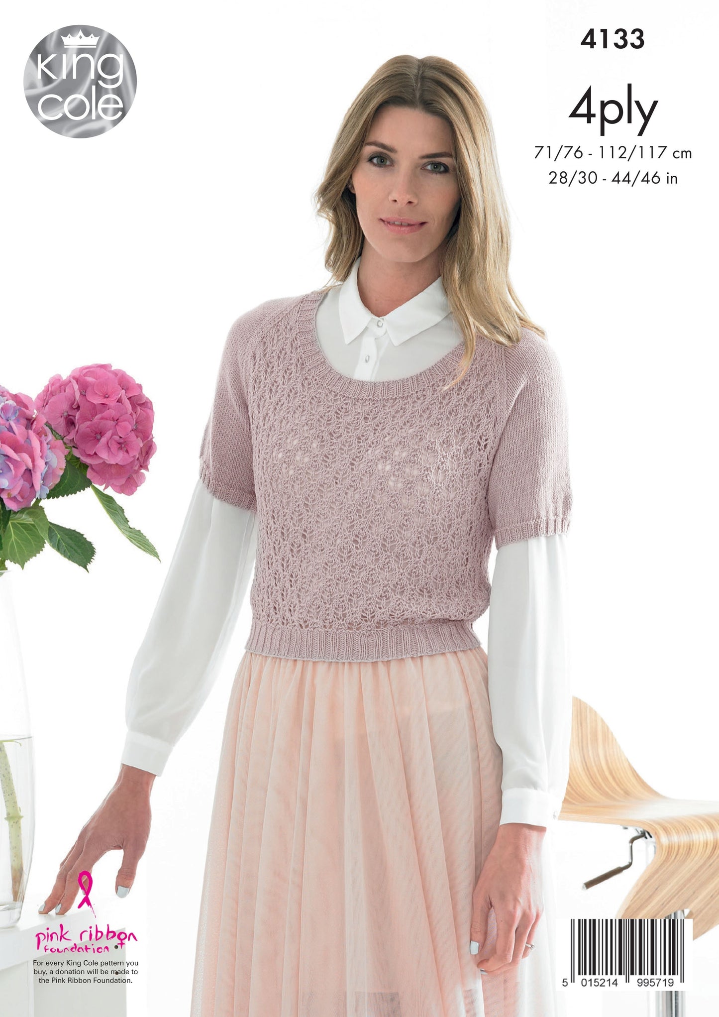 Knitting Pattern 4133 - Sweaters in 4 Ply