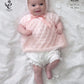 Knitting Pattern 4689 - Angel Top , Cardigan, Bonnet & Blanket in DK