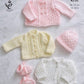 Knitting Pattern 4690 - Matinee Coat, Matinee Jacket, Cardigan, Bonnet, Hat & Bootees in Comfort DK