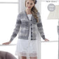 Knitting Pattern 5388 - Lace Panel Cardigan & Sweater in Drifter 4 Ply