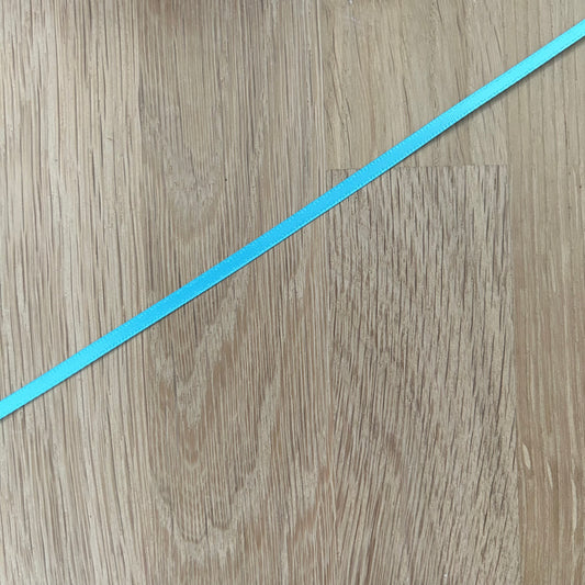 Double Sided Satin Ribbon 3mm - Misty Turquoise Col 317