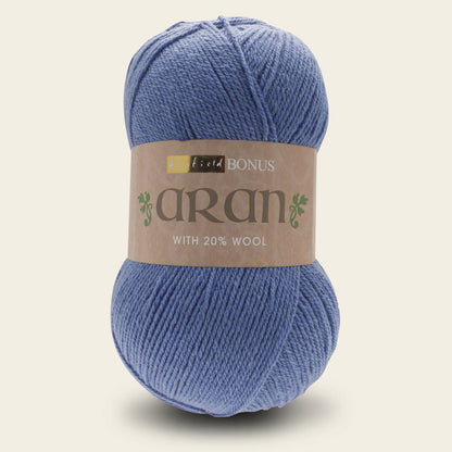 BONUS ARAN WITH  WOOL 400g - More colours available