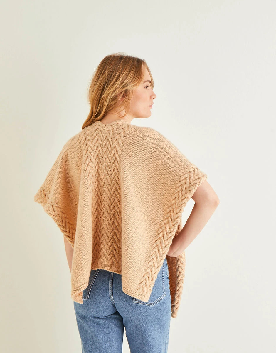 Knitting Pattern 10273 - Poncho in Bonus DK