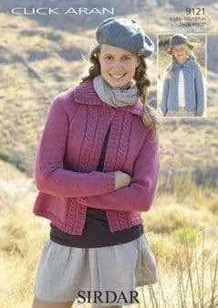 Knitting Pattern 9121 - Jackets in Click Aran