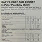 Knitting Pattern P825 - Babys Coat & Bonnet in Peter Pan Baby Quick DK