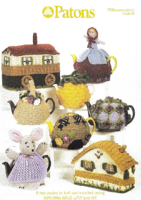 Knitting & Crochet Pattern Book - Tea Cosies in 4 Ply & DK