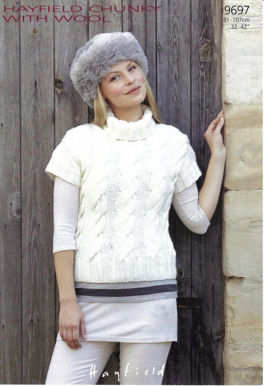 Knitting Pattern 9697 - Tank Top in Chunky