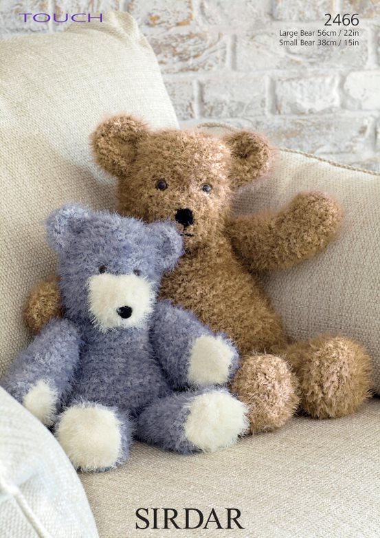 Knitting Pattern 2466 - Bears in Sirdar Touch Chunky