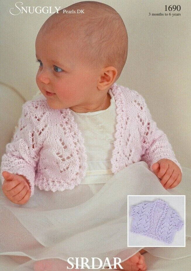 Knitting Pattern 1690 - Boleros in Snuggly Pearls DK