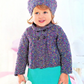 Knitting Pattern 1409 - Jacket with Beret in Tiny Tots DK