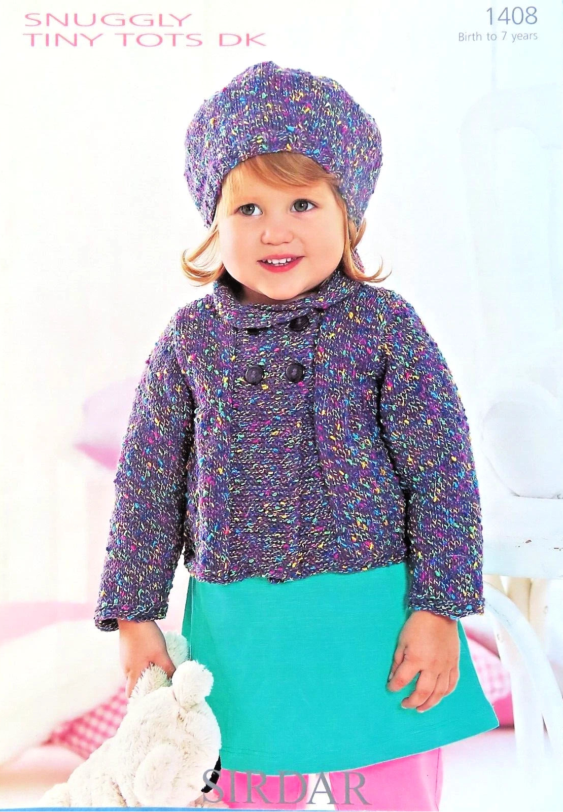 Knitting Pattern 1409 - Jacket with Beret in Tiny Tots DK
