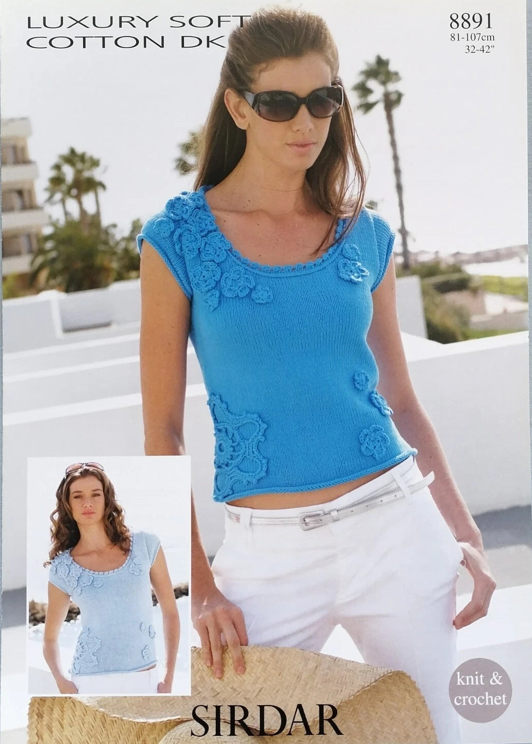 Knitting Pattern 8891 - Tops in Luxury Soft Cotton DK