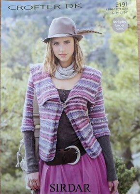 Knitting Pattern 9191 - Cardigan in Crofter DK