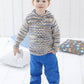 Knitting Pattern 4800 - Sweaters & Hat in Baby Crofter DK
