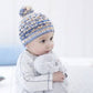 Knitting Pattern 4800 - Sweaters & Hat in Baby Crofter DK