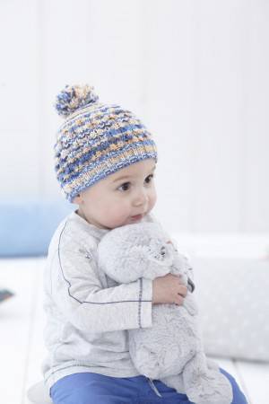 Knitting Pattern 4800 - Sweaters & Hat in Baby Crofter DK