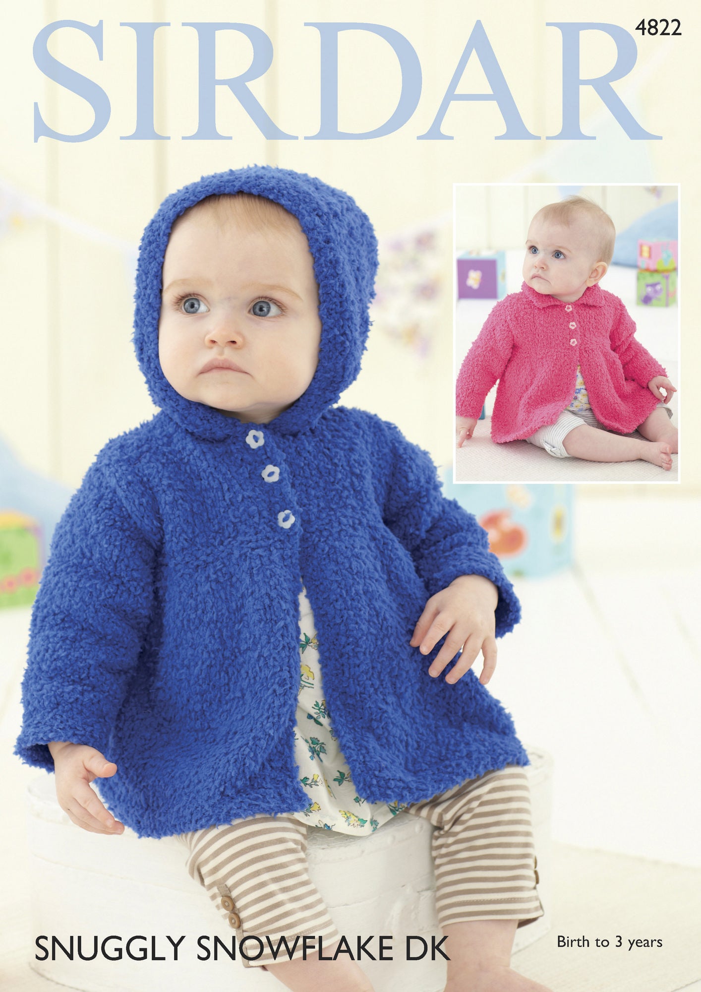 Knitting Pattern 4822 - Jackets in Snowflake DK