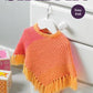 Knitting Pattern 5228 - Poncho in Snuggly Pattercake DK