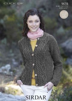 Knitting Pattern 9678 - Cardigan in Click DK