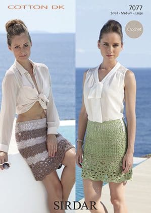 Crochet Pattern 7077 - Skirts in Cotton DK