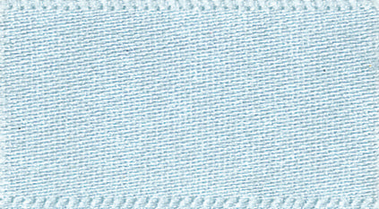 Double Faced Polyester Satin Ribbon -  Sky Col 3 - 2 Widths Available