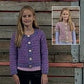 Knitting Pattern 2481 - Girls Cardigans in Chunky