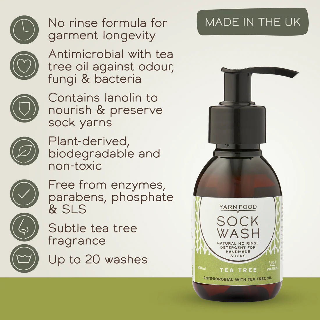 Sock Wash Mini - 100ml - Tea Tree