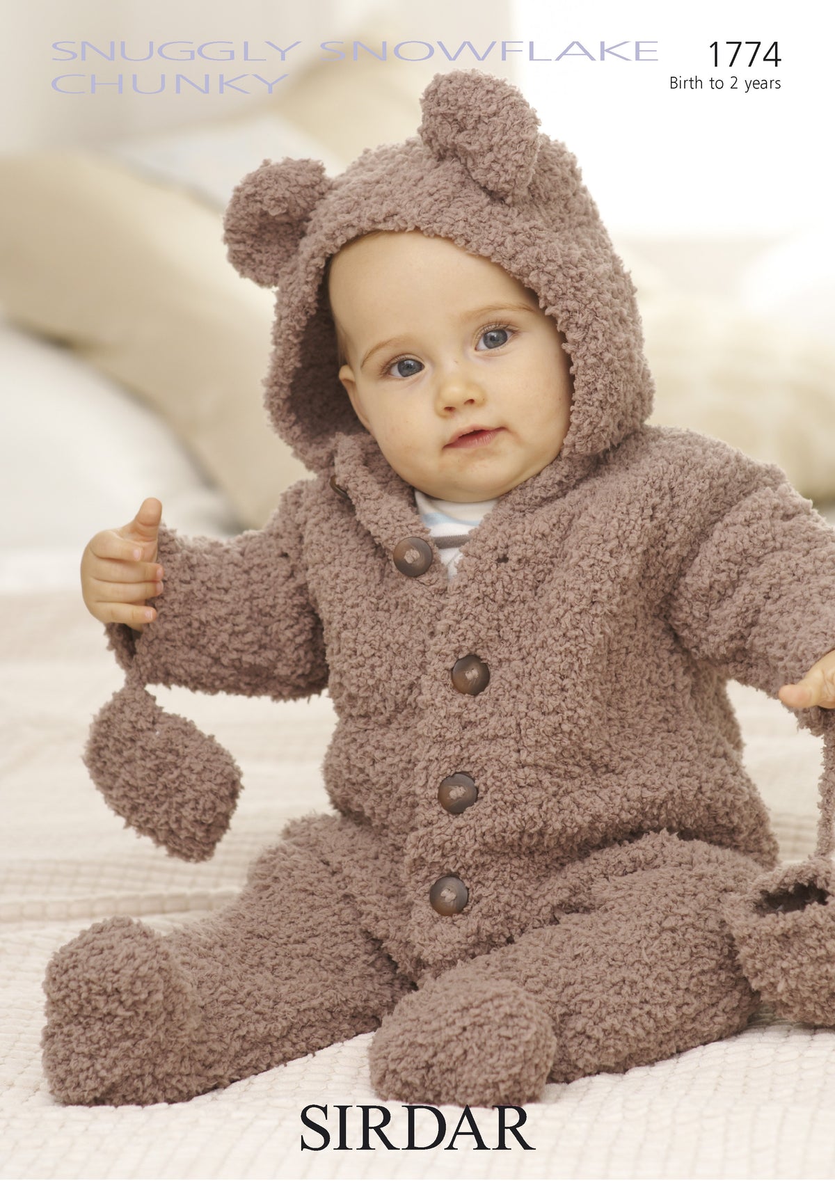 Knitting Pattern 1774 - All-In-One & Mittens in Sirdar Snowflake Chunky