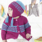 Knitting Pattern 4588 - Cardigans & Helmet in Snuggly Baby Bamboo DK