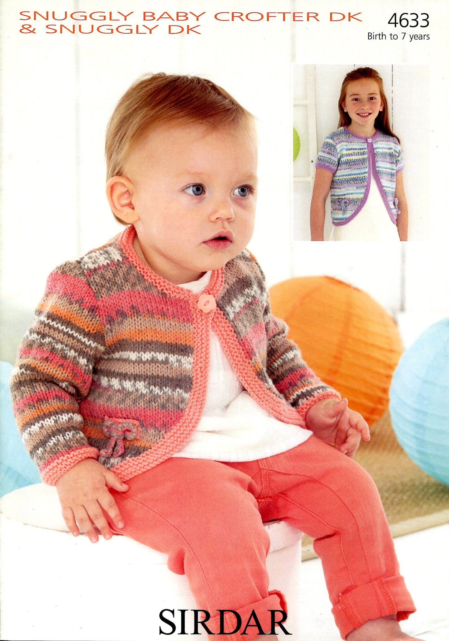 Knitting Pattern 4633 - Bolero Style Cardigan in Baby Crofter DK