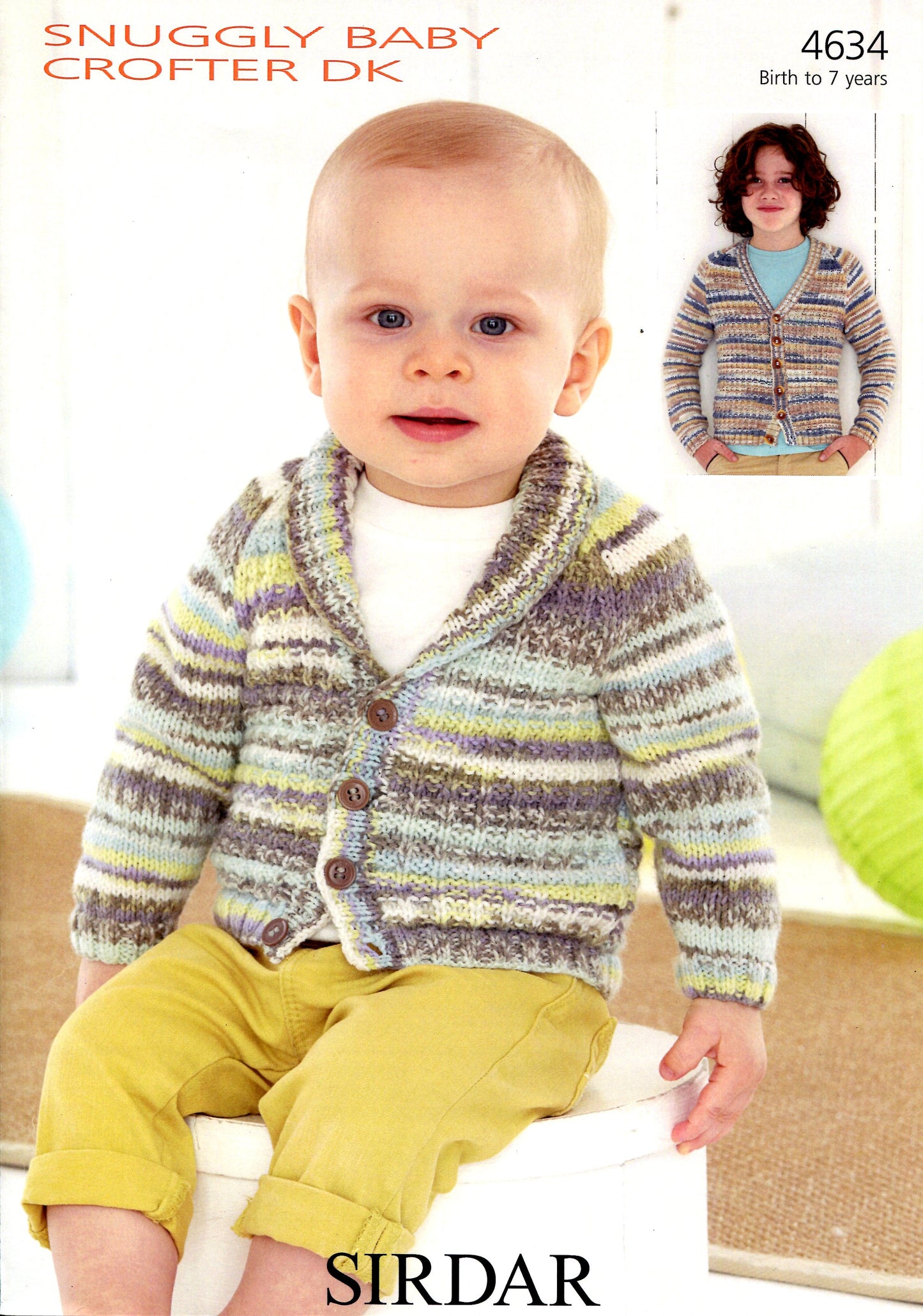 Knitting Pattern 4634 - Cardigans in Baby Crofter DK