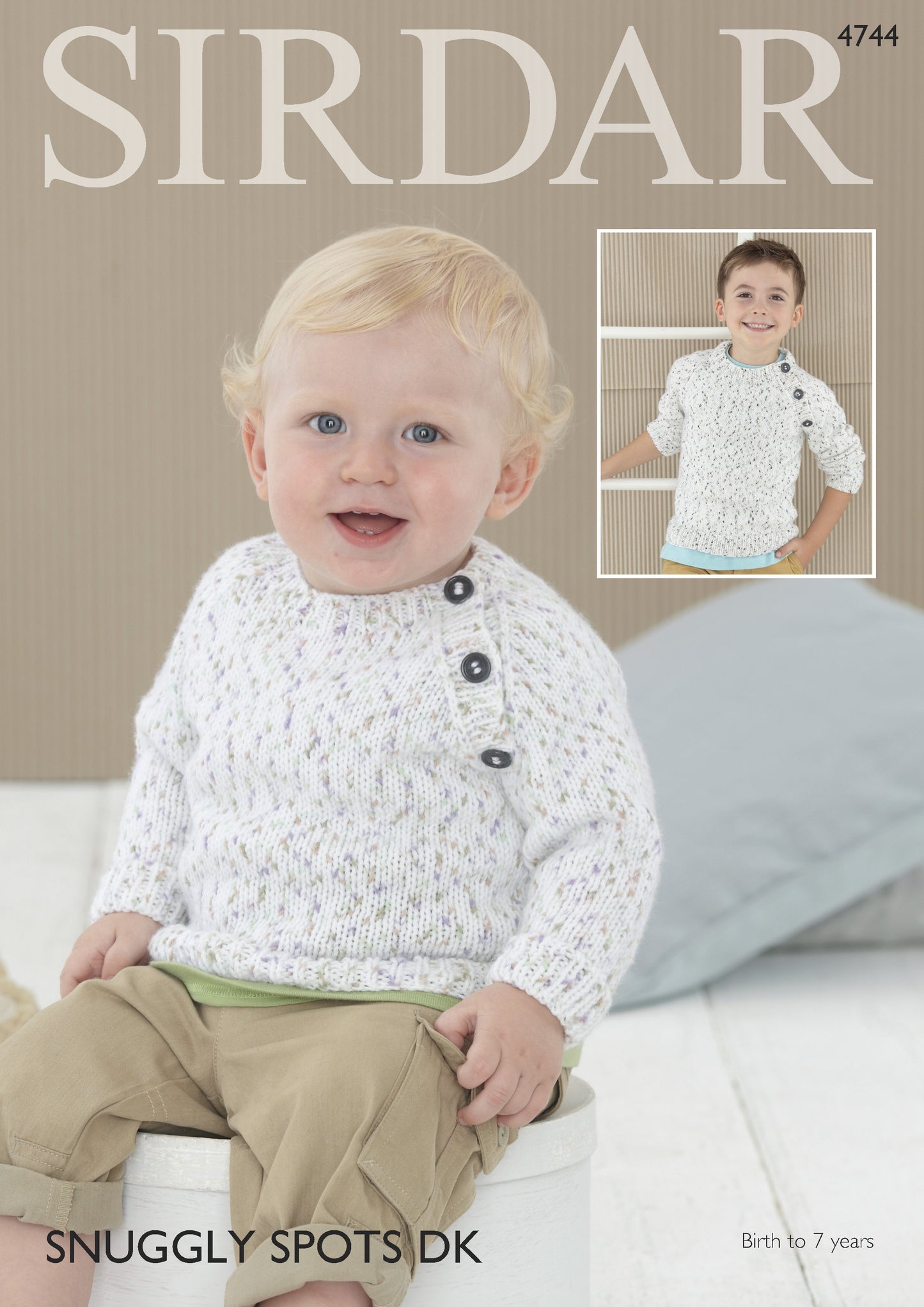Knitting Pattern 4744 - Sweaters in Snuggly Spots DK