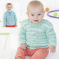 Knitting Pattern 4869 -  Cardigan & Jumper in Baby Crofter DK