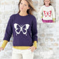 Knitting Pattern 7258 - Girls & Womans Butterfly Sweater in DK