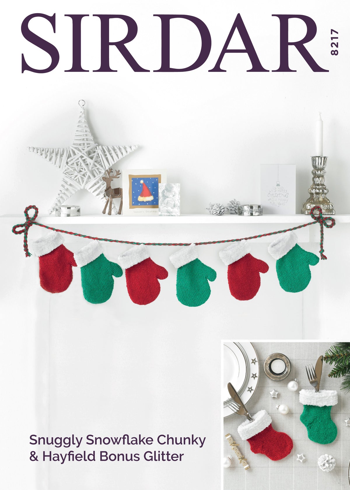 Knitting Pattern 8217 - Christmas Decorations in DK