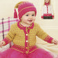 Knitting Pattern 1273 - Cardigan & Hat in Snuggly Baby Bamboo DK
