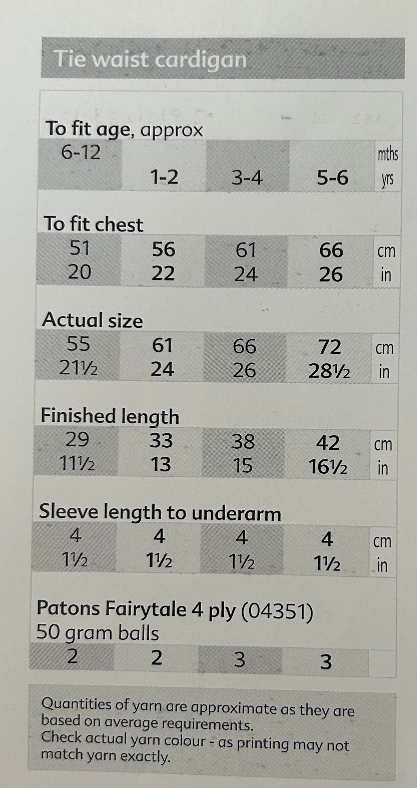 Knitting Pattern 3318 - Tie Waist Bolero Style Cardigan in Fairytale 4 Ply