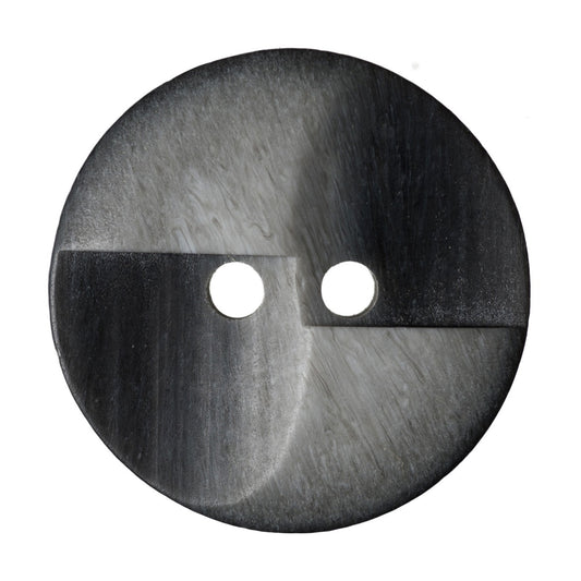 2 Hole Button - 20mm - Windmill - Grey