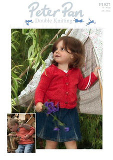 Knitting Pattern P1027 - Collared Tunic & Hooded Jacket in Peter Pan DK