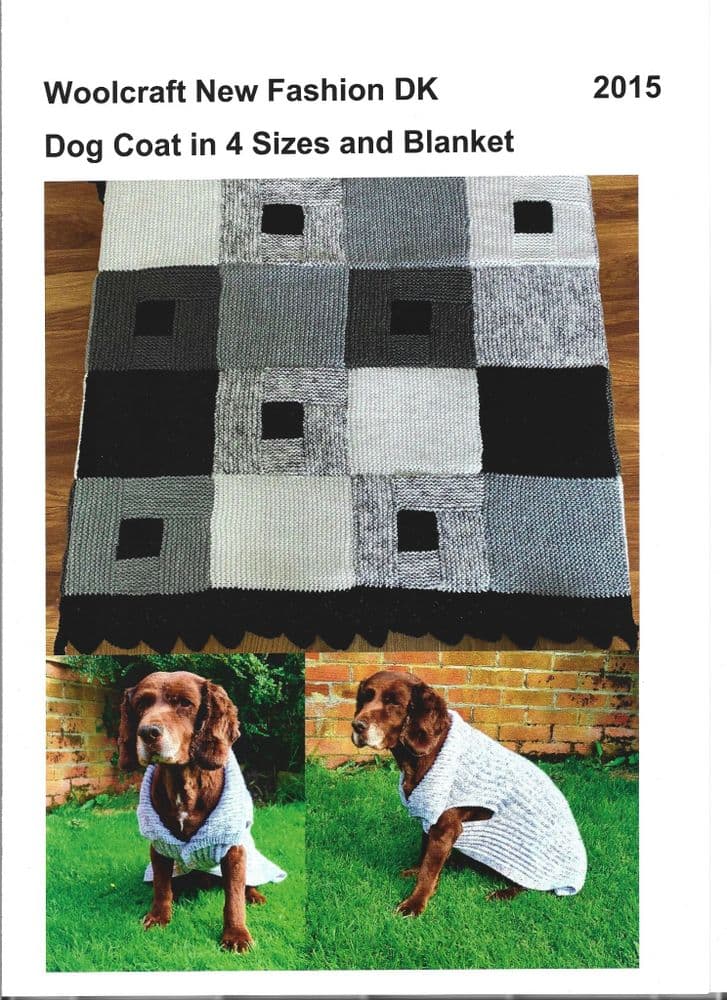 Knitting Pattern 2015 - Dog Coat & Blanket in DK