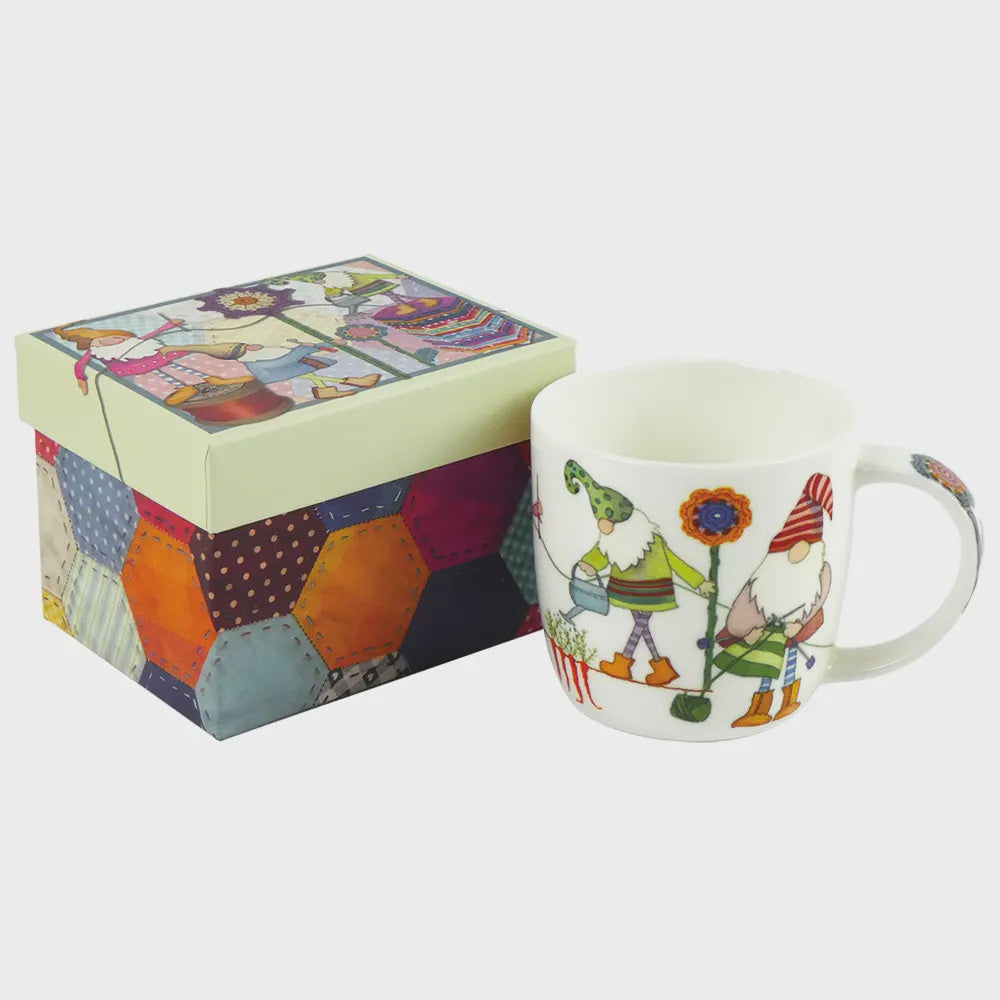 CRAFTING GNOMES - Bone China Mug - With Gift Box
