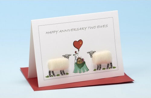 CARD - HAPPY ANNIVERSARY TO EWES