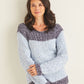 Knitting Pattern 10106 - BOAT NECK SWEATER IN SIRDAR NO 1 STONEWASHED ARAN