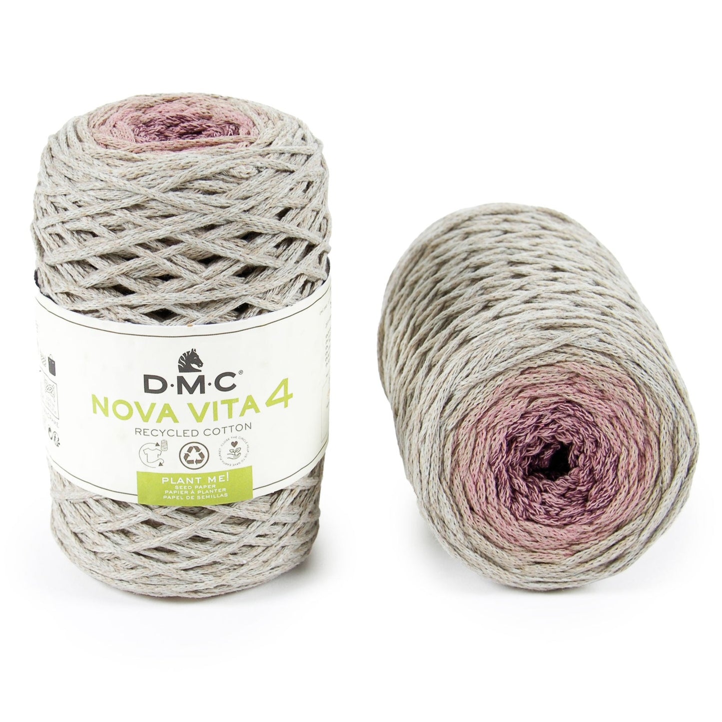 NOVA VITA 4 - Recycled Cotton for Macrame, Knitting & Crochet - MULTI-COLOURED